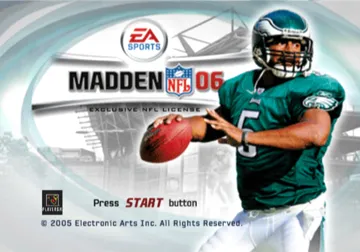 Madden NFL 06 screen shot title